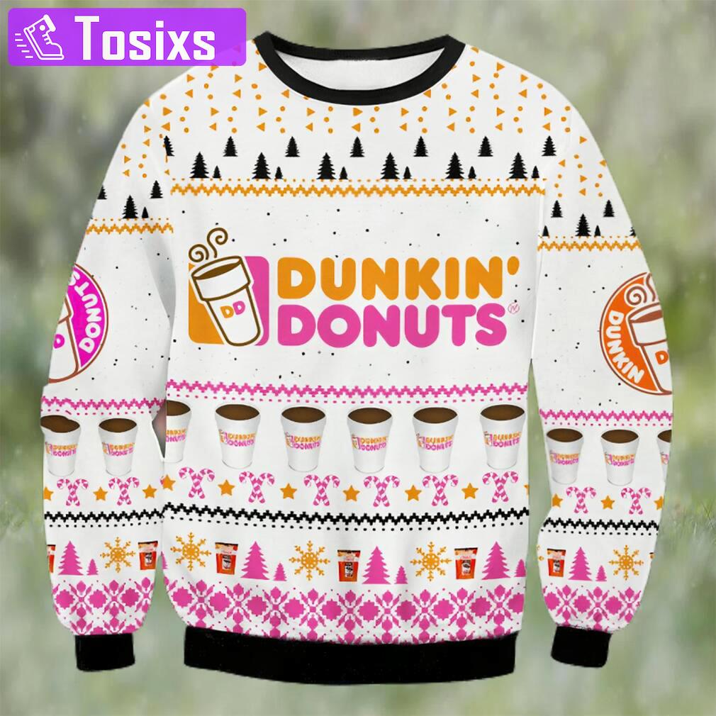 Dunkin donuts coffee christmas sweater Christmas Ugly Sweater