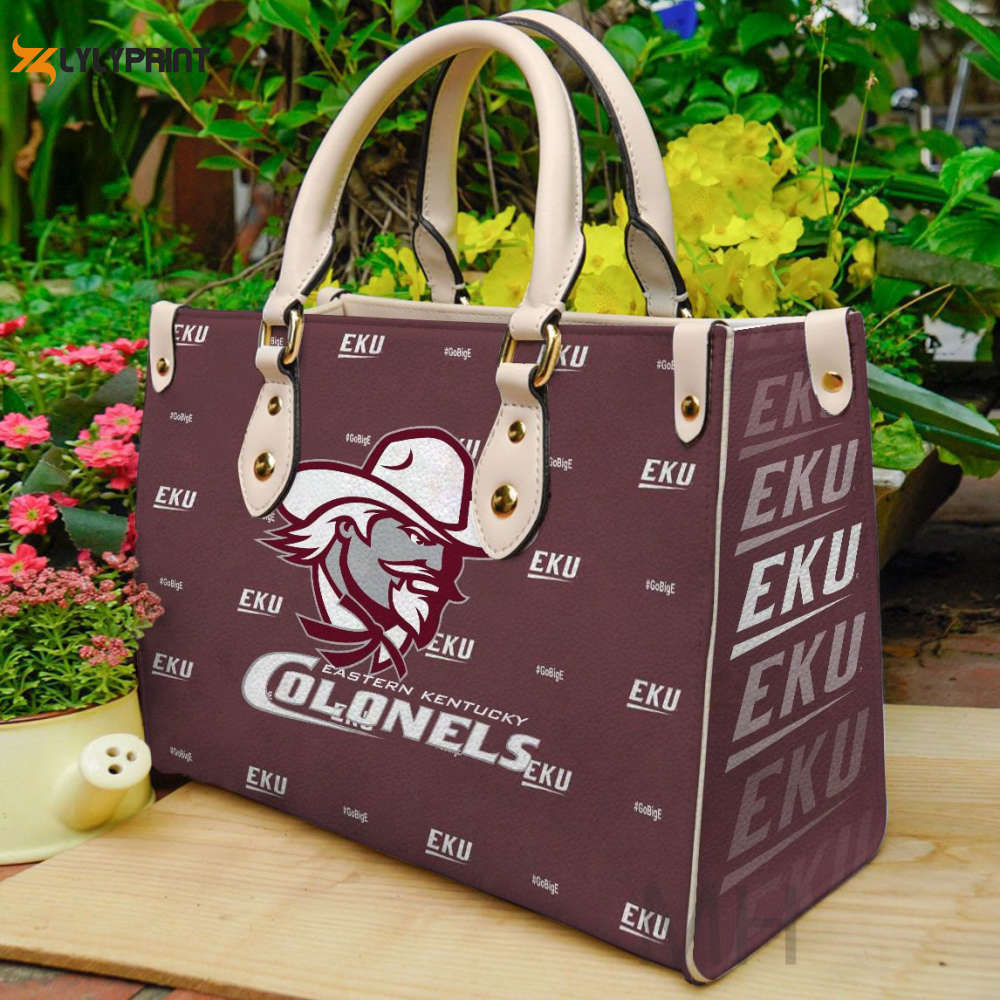 Eastern kentucky colonels leather handbag 1 2861 Women Leather Hand Bag