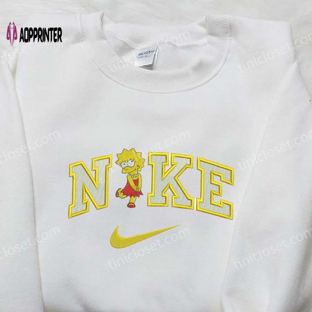 Exclusive nike x lisa marie simpson embroidered shirt: the perfect cartoon statement! Embroidered Shirt