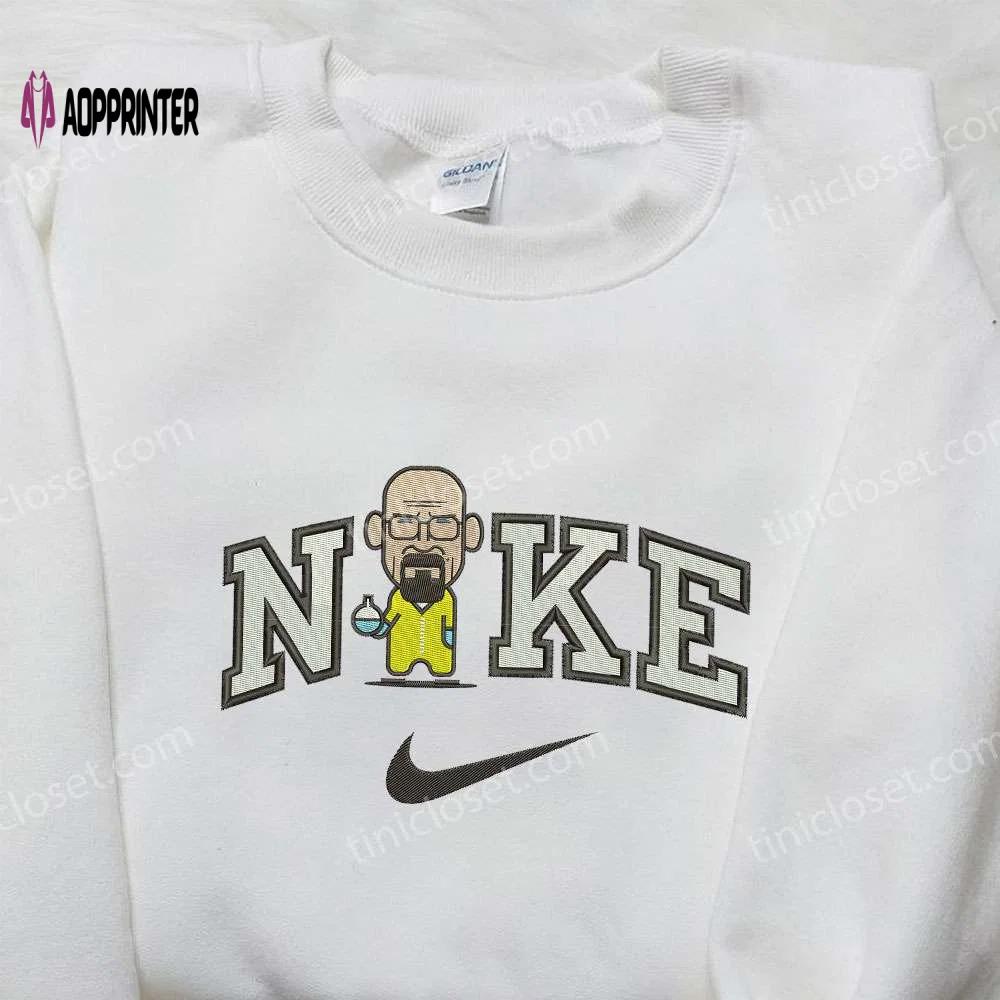 Exclusive professor white x nike embroidered shirt: breaking bad & nike inspired designs Embroidered Shirt