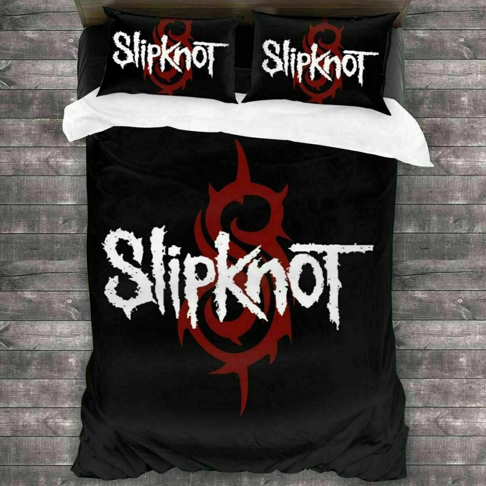 Fandomgift slipknot and  Bedding Sets bed linen duvet bedclothes bedspread home decor Bedroom ideas blankets sheets covers