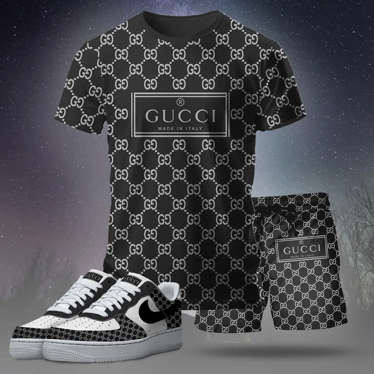 For the girls who love all-black statement fits, minimal logo graphic tee outfit t-shirt – black monogram print | clean girl aesthetic outfit T-Shirt Short Sneakers Set