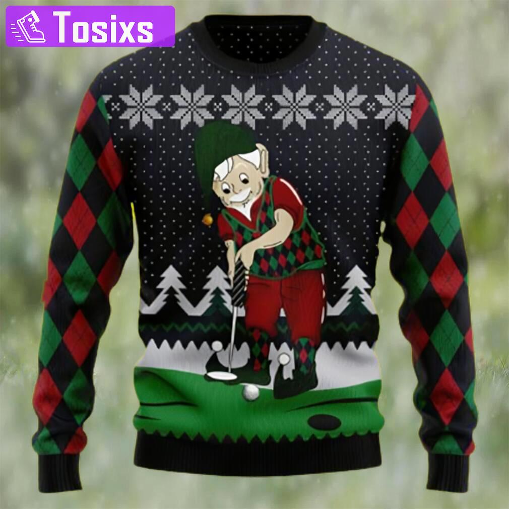 Funny golf lover ugly christmas sweater Christmas Ugly Sweater
