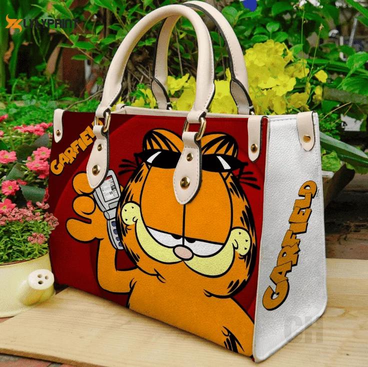 Garfield 1 leather  handbag gift for  women 3018 Women Leather Hand Bag