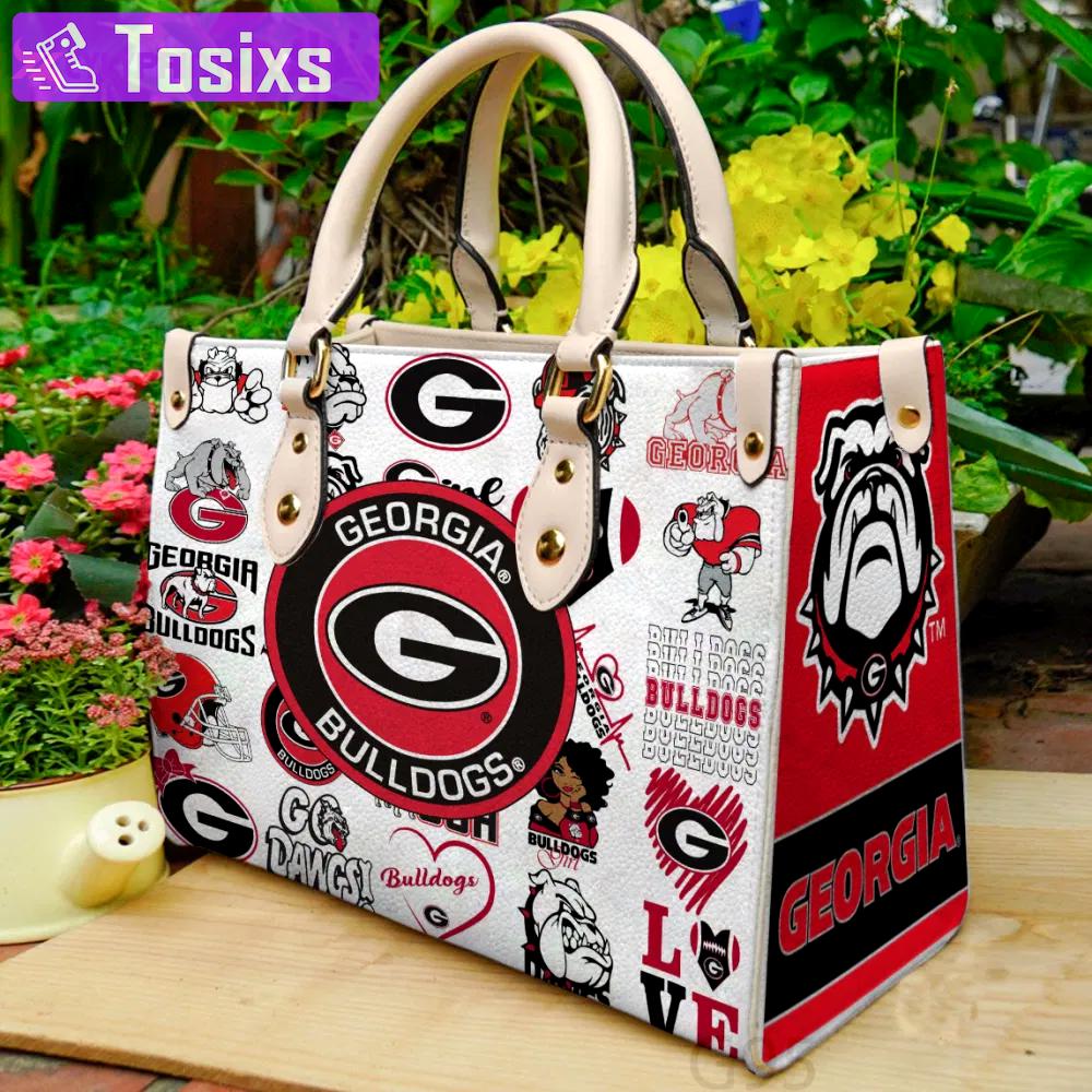 Georgia bulldogs hand leather bag for women gift 2196 Women Leather Hand Bag