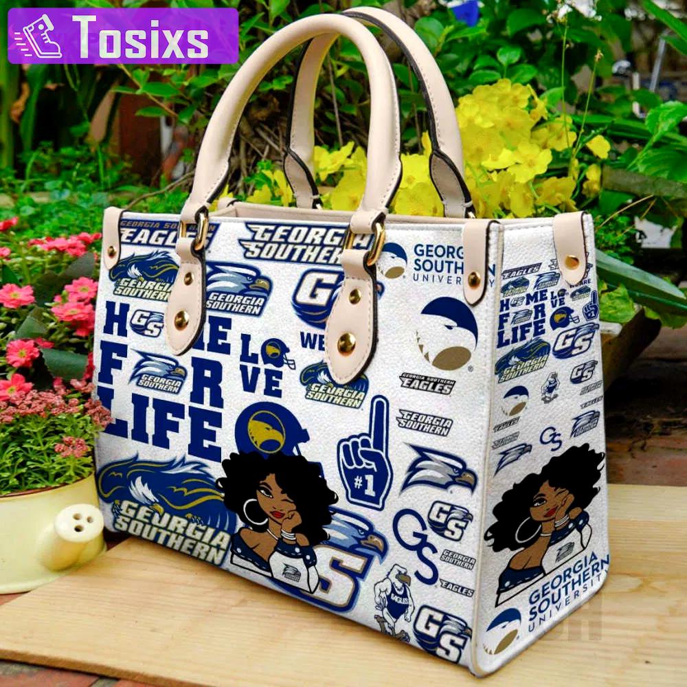Georgia southern eagles leather handbag 1 2836 Women Leather Hand Bag