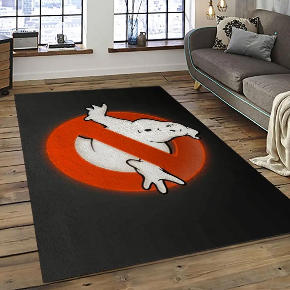 Ghostbusters supernatural comedy film movie carpet area rug home decor halloween gift best present for friends gbs14 Rectangle Rug