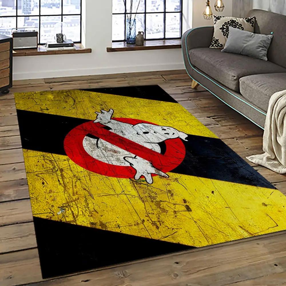 Ghostbusters supernatural comedy film movie carpet area rug home decor halloween gift best present for friends gbs19 Rectangle Rug
