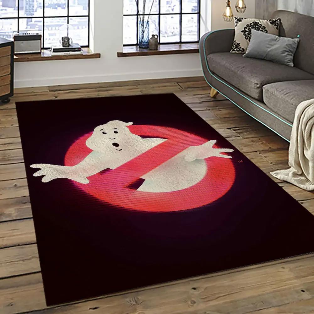 Ghostbusters supernatural comedy film movie carpet area rug home decor halloween gift best present for friends gbs25 Rectangle Rug