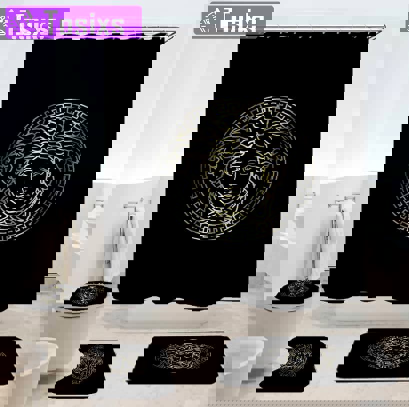Gianni versace home decor luxury fashion brand bath mat bathroom sets hypebeast Bathroom Set