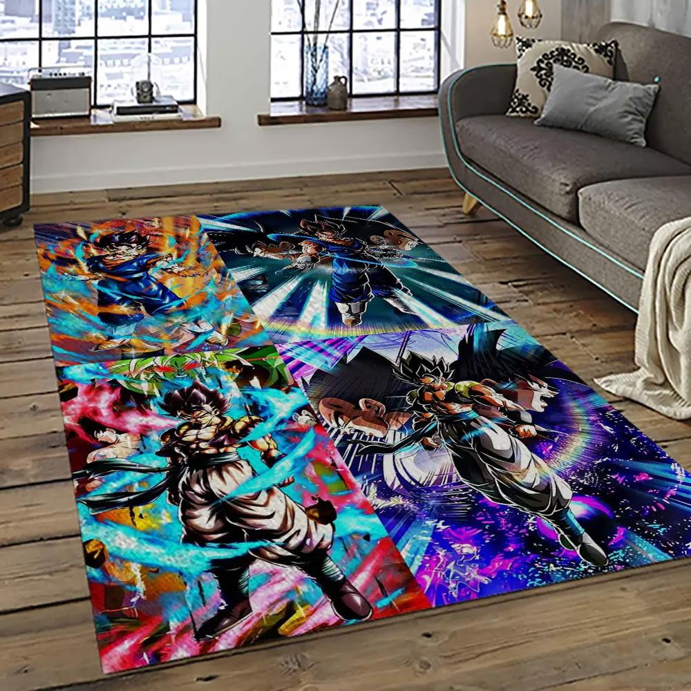 Goku characters cartoon movie carpet rectangle area rug for living room bedroom decor gku9 Rectangle Rug
