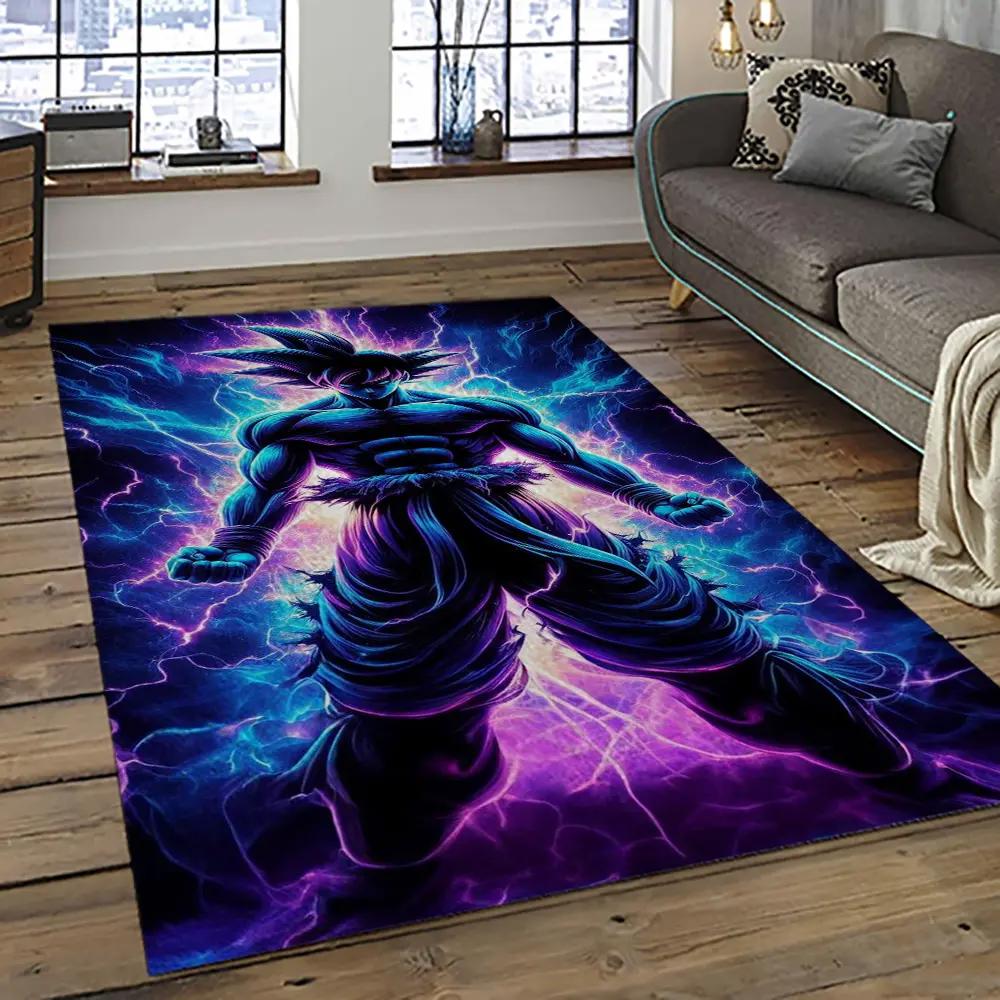 Goku characters cartoon movie carpet rectangle area rug for living room bedroom decor gku95 Rectangle Rug