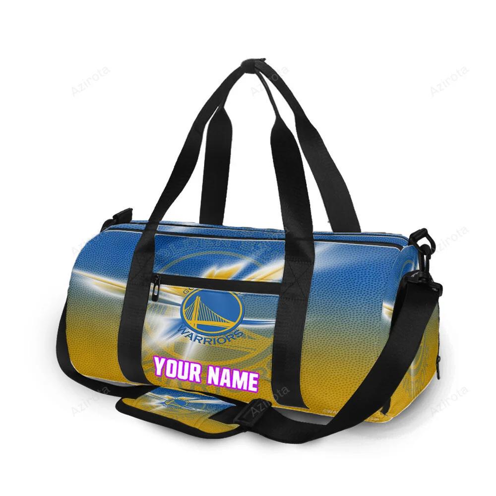 Golden state warriors emblem texture13 personalized name travel bag gym bag 1844 Travel Bag