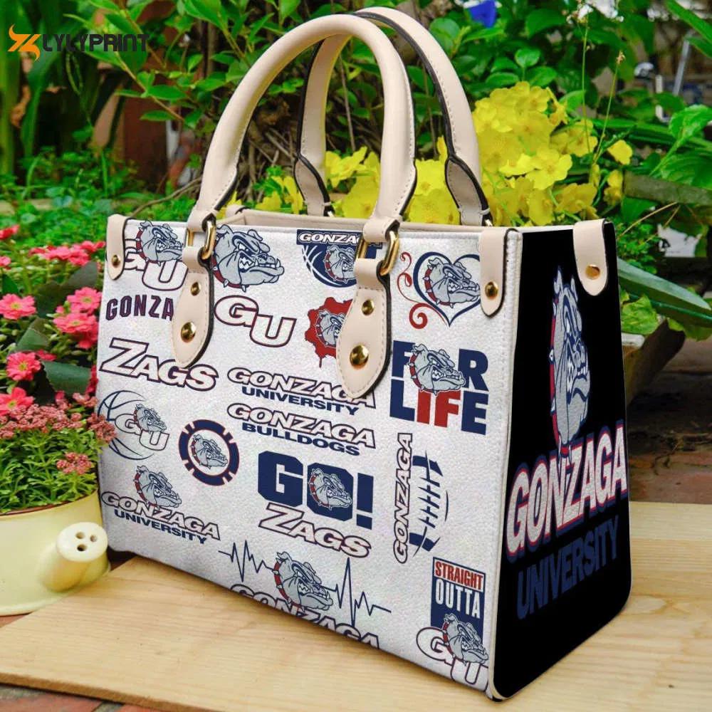 Gonzaga bulldogs 2 leather handbag gift for women 4679 Women Leather Hand Bag