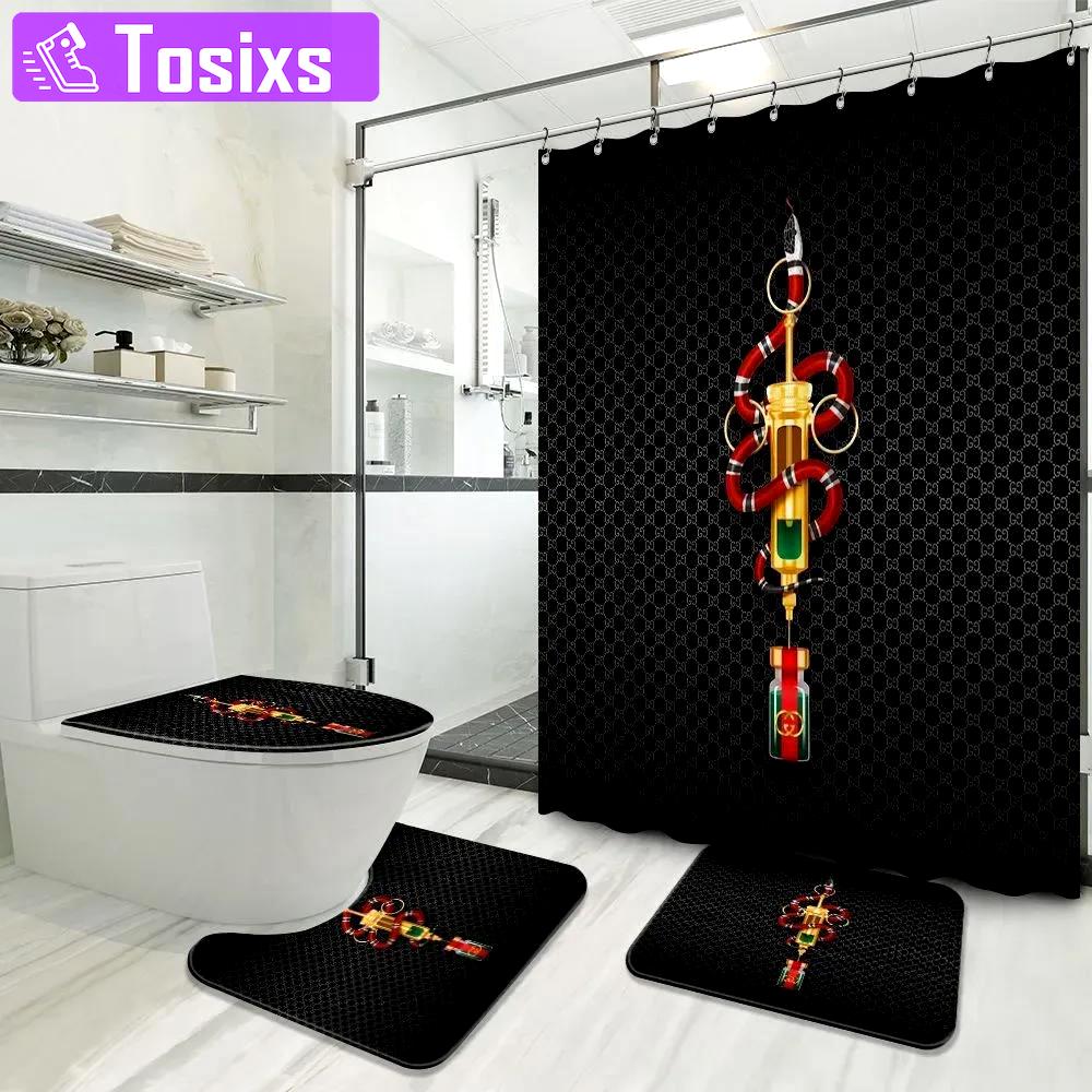 Gucci bathroom set bath mat hypebeast home decor luxury fashion brand Bathroom Set