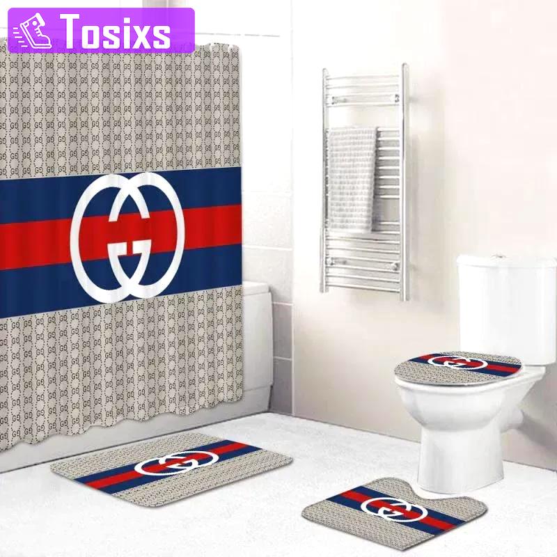 Gucci bathroom set home decor luxury fashion brand bath mat hypebeast Bathroom Set