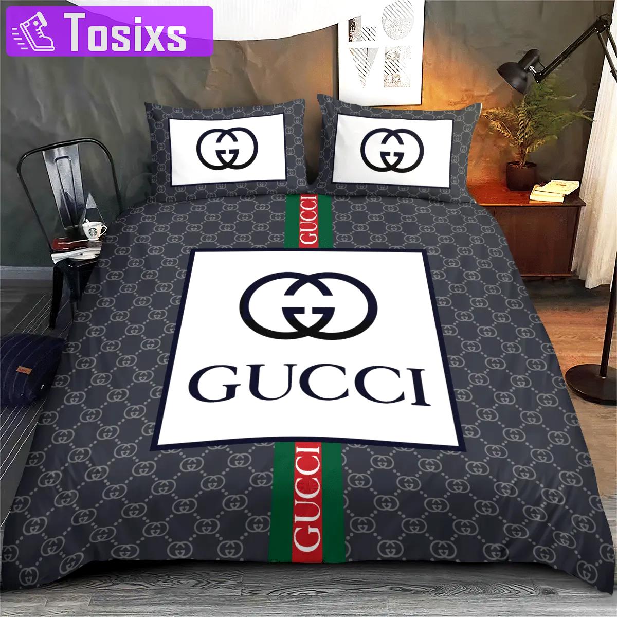 Gucci hot luxury brand high-end new bedding sets, bedroom decor , thanksgiving decorations for home best luxury bed sets gift thankgivings and christmas Bedding Sets