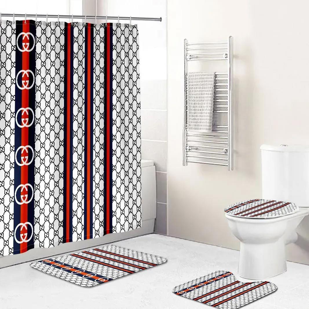 Gucci luxury fashion brand home decor bathroom sets bath mat hypebeast Bathroom Set