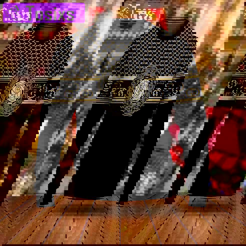 Gucci luxury ugly christmas sweaterhot 2025 style 418 Christmas Ugly Sweater