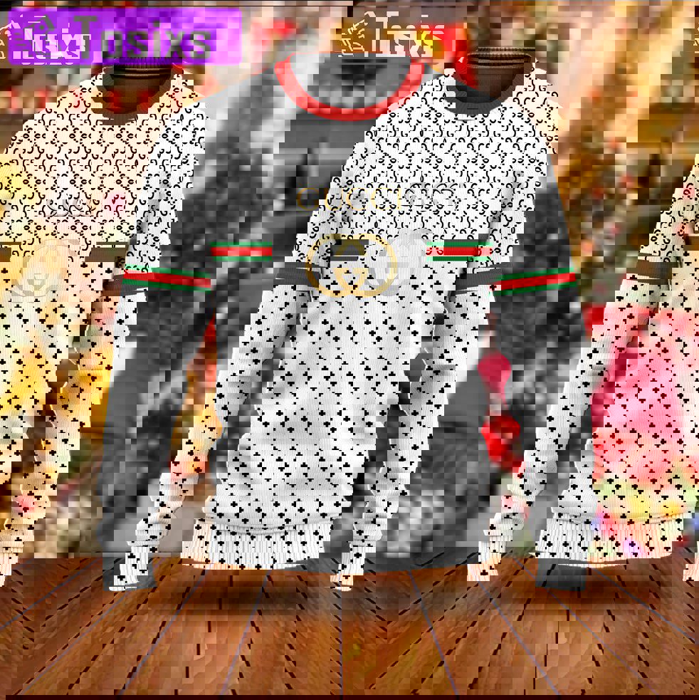 Gucci luxury ugly christmas sweaterhot 2025 style 689 Christmas Ugly Sweater