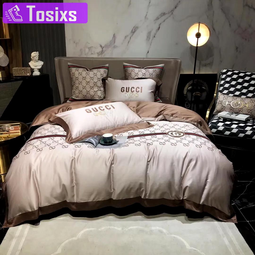 Gucci new luxury brand bedding sets bedspread duvet cover set, bedroom decor , thanksgiving decorations for home Bedding Sets