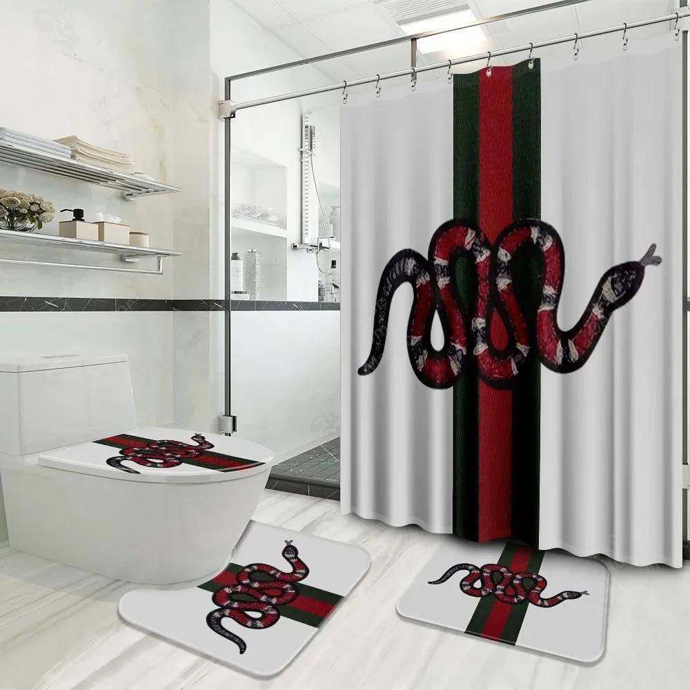 Gucci snake white fashion limited luxury brand bathroom set home decor Bathroom Set