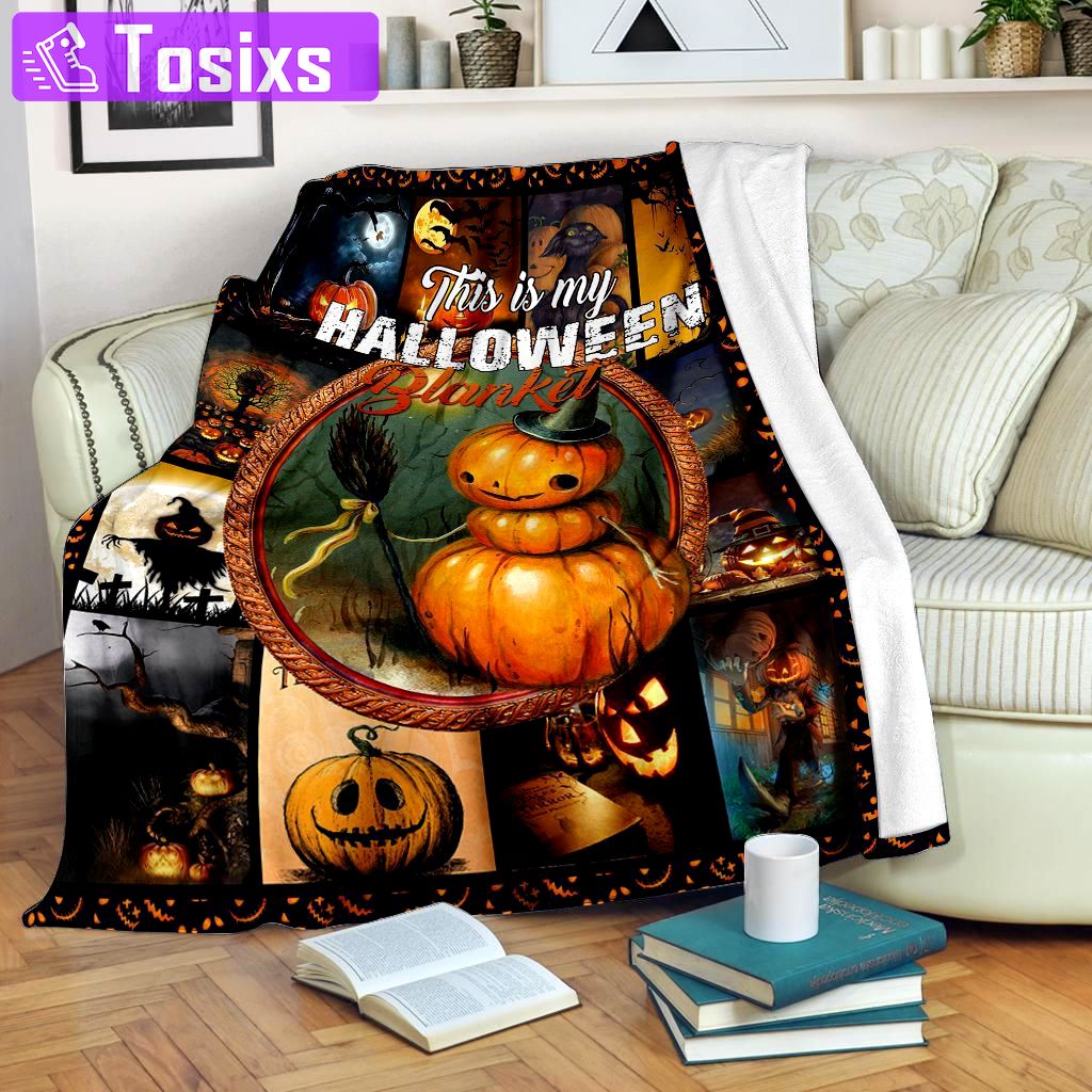 Halloween decorations this is my halloween fleece blanket – quilt blanket Quilt Blanket