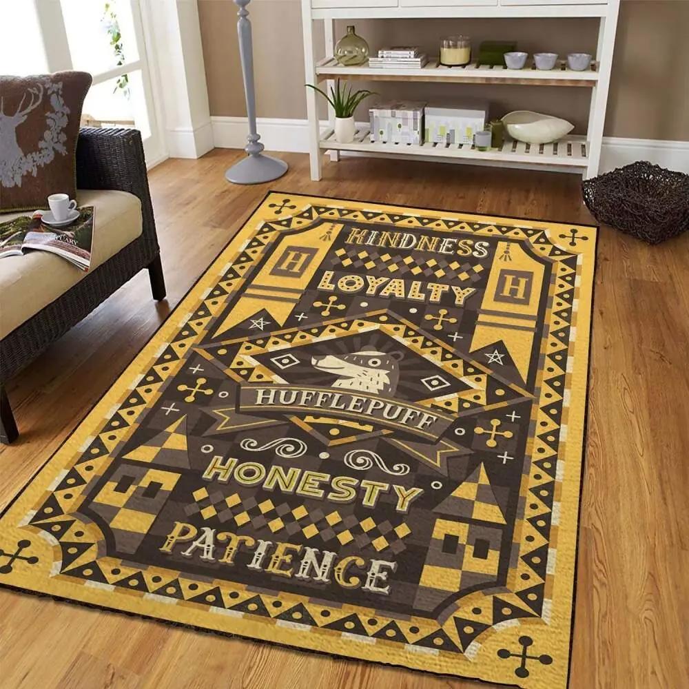 Harry potter hufflepuff house movie area rug living room 200305136 Rectangle Rug