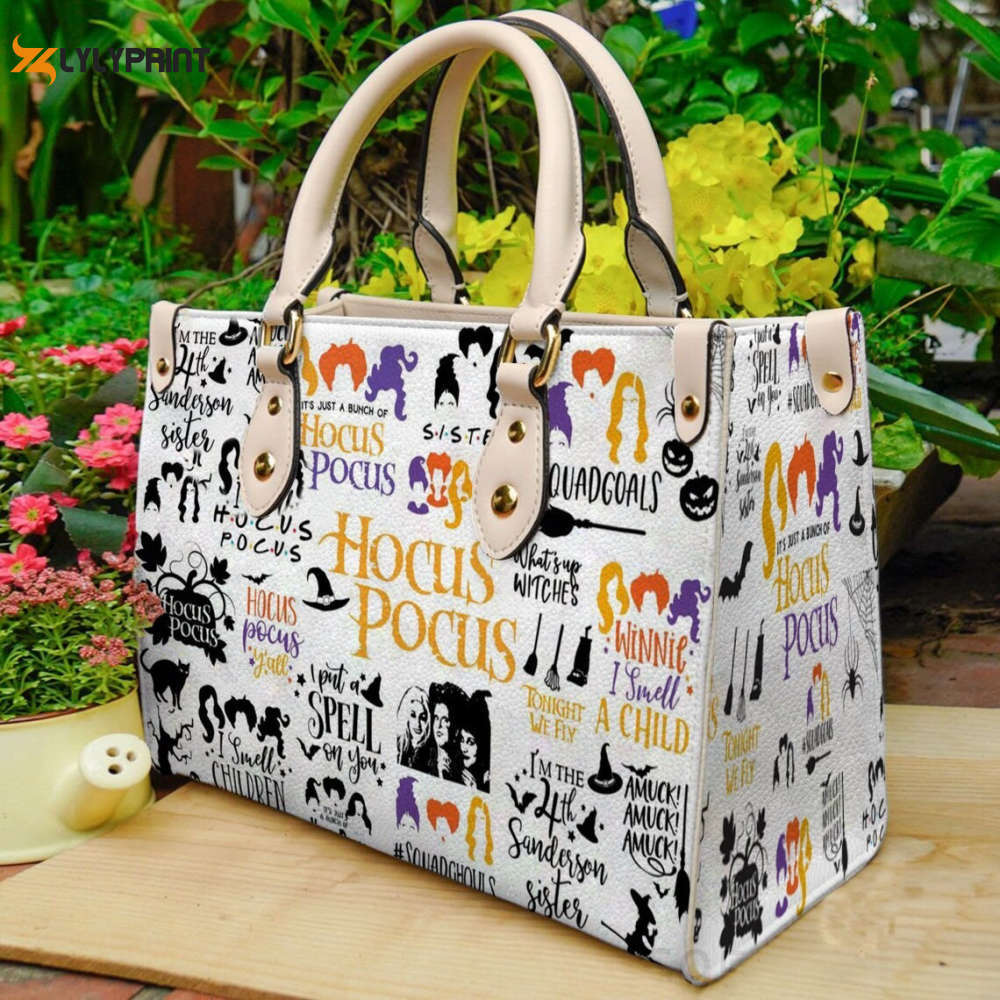 Hocus pocus leather handbag gift for women 2699 Women Leather Hand Bag