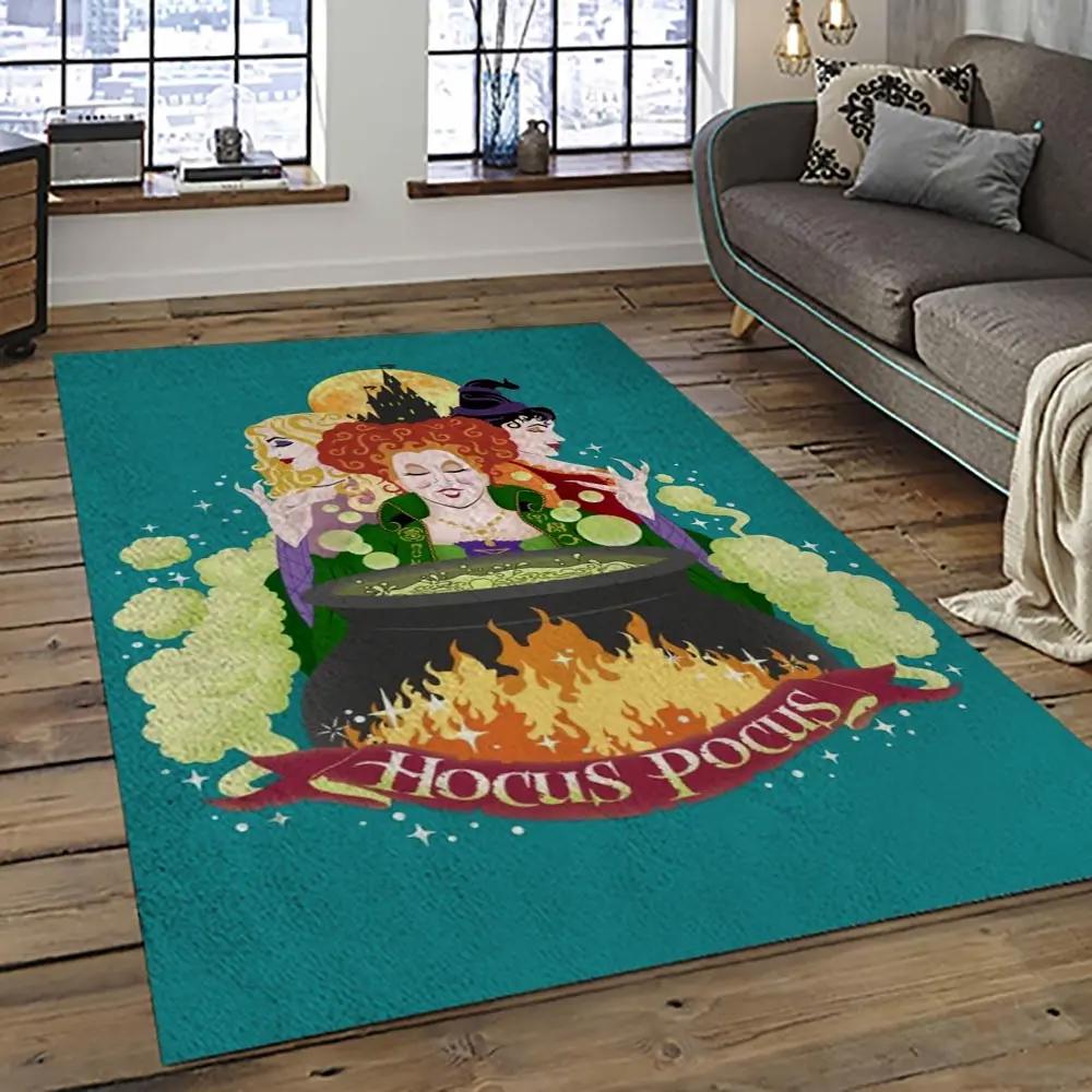 Hocus pocus supernatural comedy film movie carpet area rug home decor halloween gift best present for friends hps27 Rectangle Rug