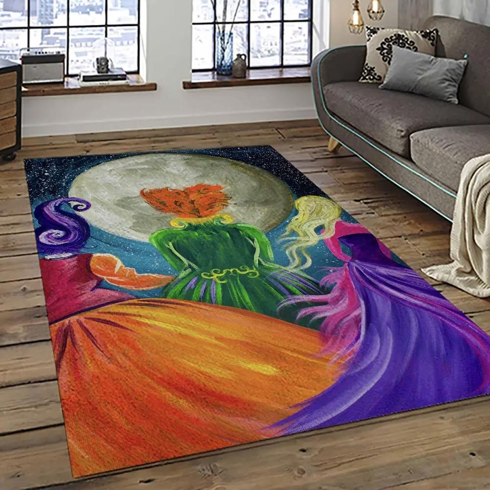 Hocus pocus supernatural comedy film movie carpet area rug home decor halloween gift best present for friends hps31 Rectangle Rug