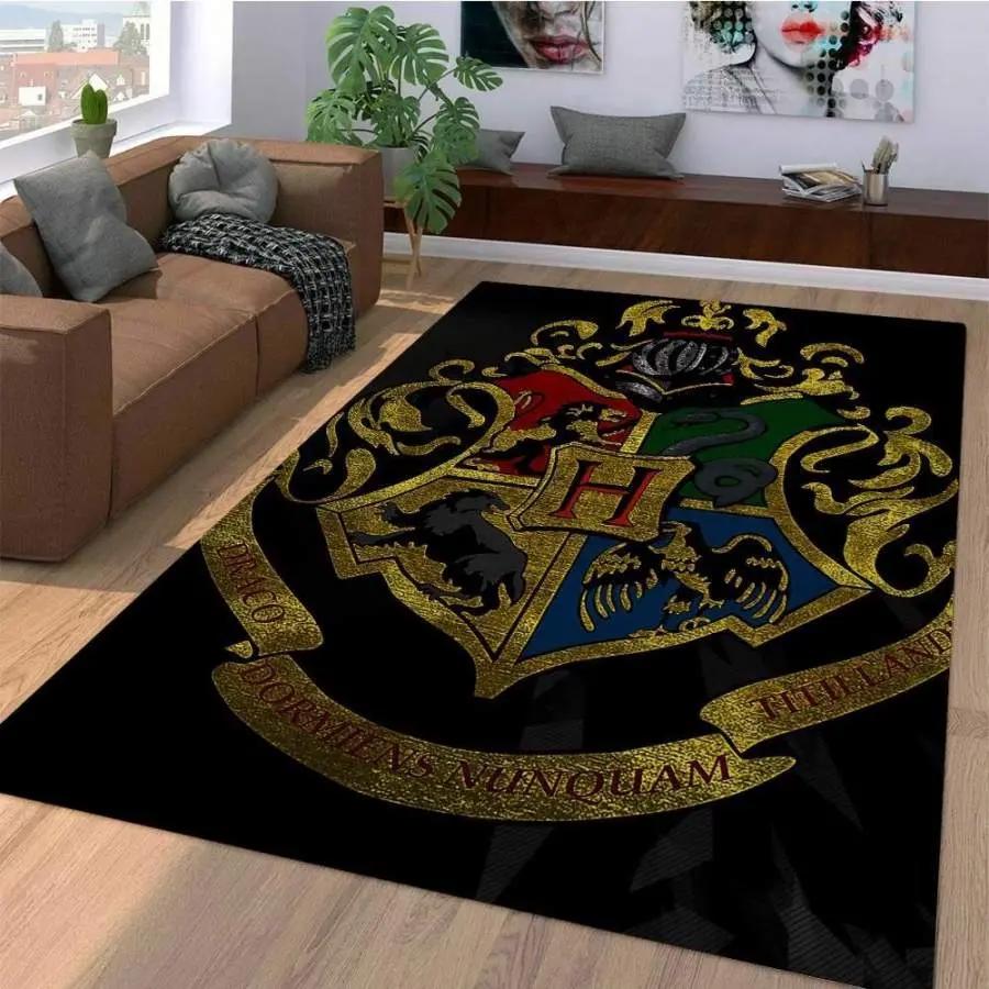Hogwarts harry potter carpet rugs logo area rug for home decorating Rectangle Rug