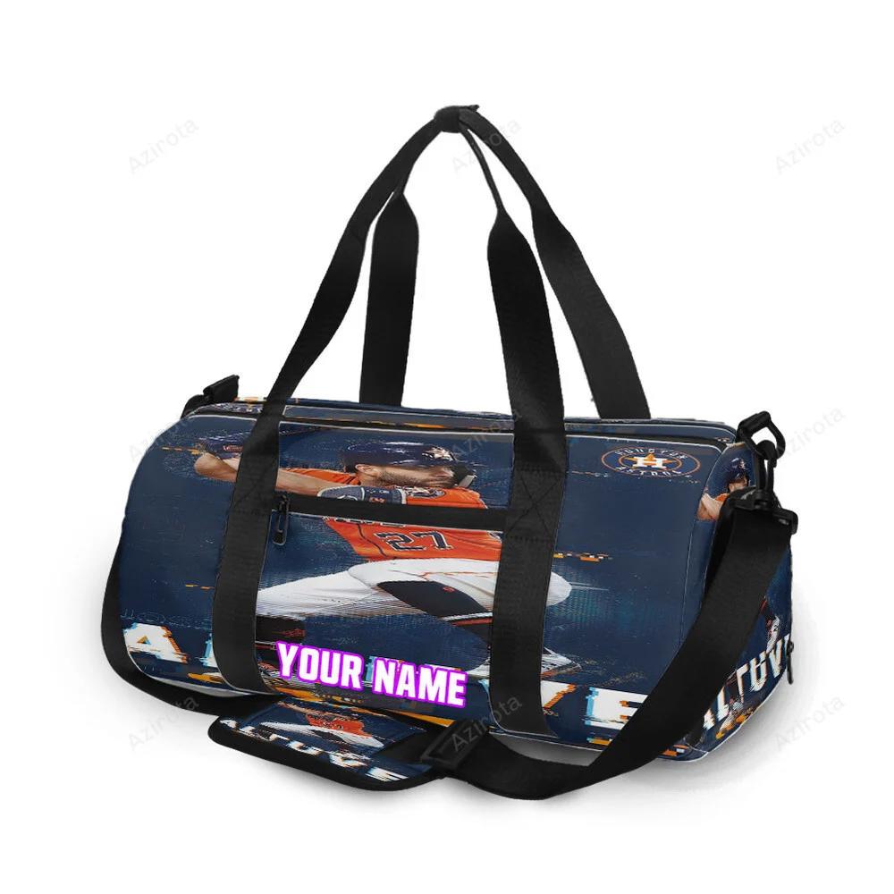 Houston astros jose altuve 27 v5 personalized name travel bag gym bag 15 Travel Bag