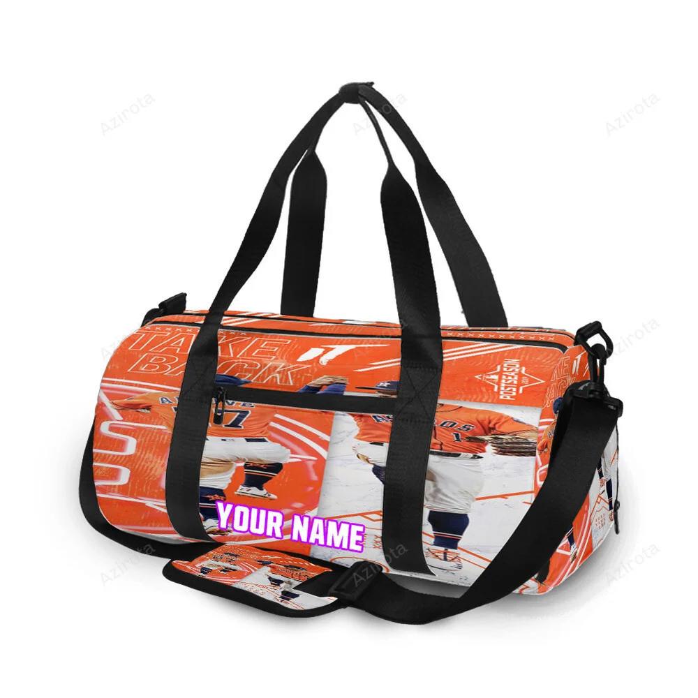 Houston astros team take back personalized name travel bag gym bag 1146 Travel Bag