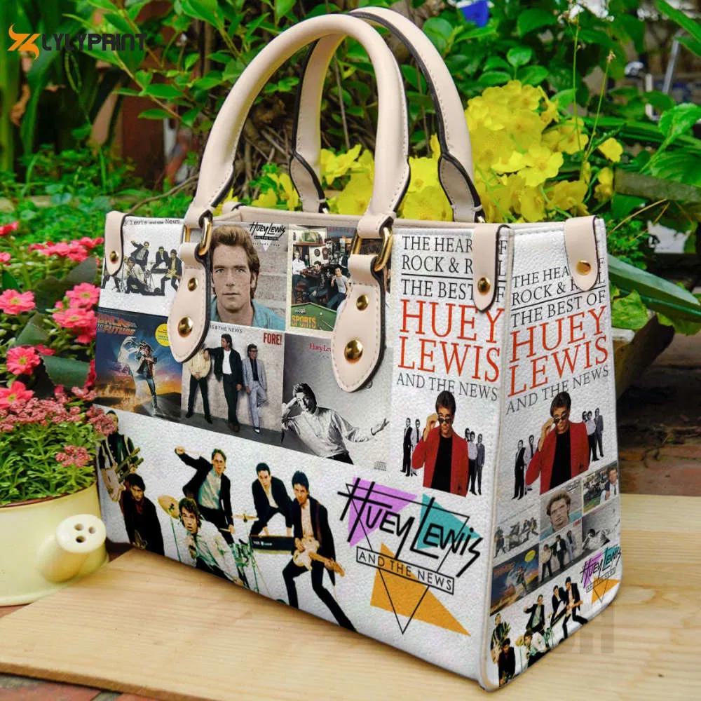 Huey lewis and the news leather bag for women gift 1042 Women Leather Hand Bag