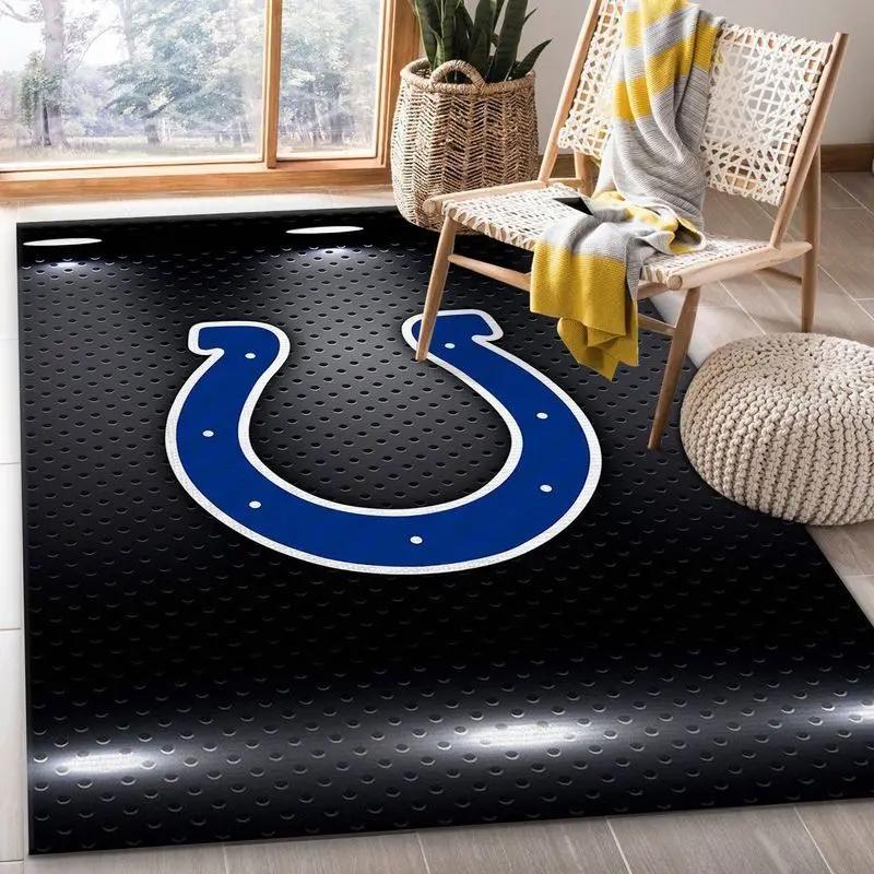 Indianapolis colts nfl 13 living room and bed room rug regtangle carpet Rectangle Rug