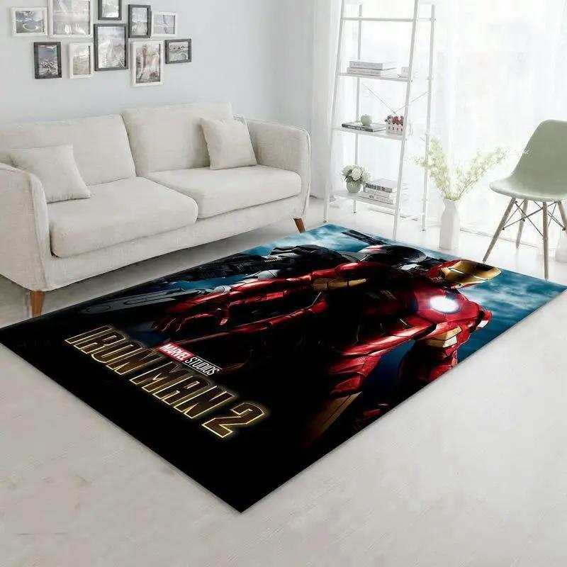 Iron man marvel 2 area rug living room and bed room rug rug regtangle Rectangle Rug