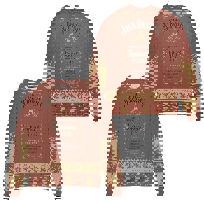 Jack daniel?s tennessee fire whisky pine tree ugly christmashot 2025 style 875 Christmas Ugly Sweater