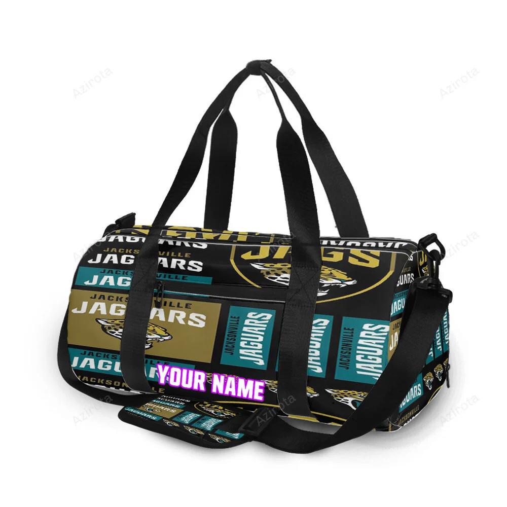 Jacksonville jaguars emblem v11 personalized name travel bag gym bag 1843 Travel Bag