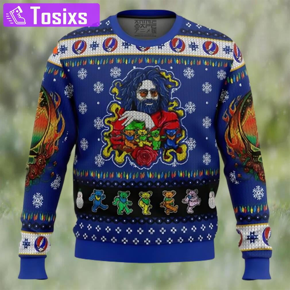 Jerry garcia grateful dead ugly christmas sweater Christmas Ugly Sweater