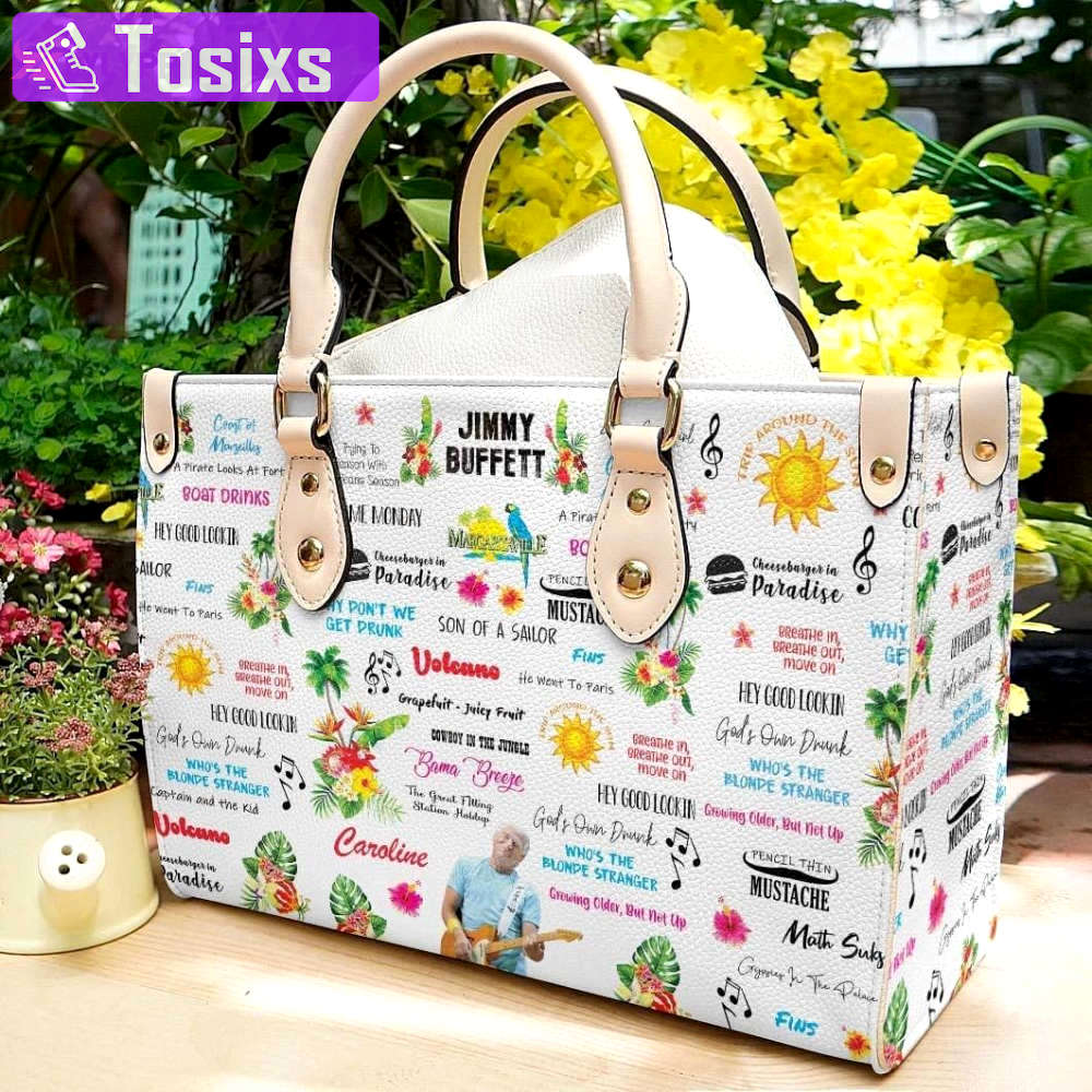 Jimmy buffett leather handbag  gift for women 2971 Women Leather Hand Bag
