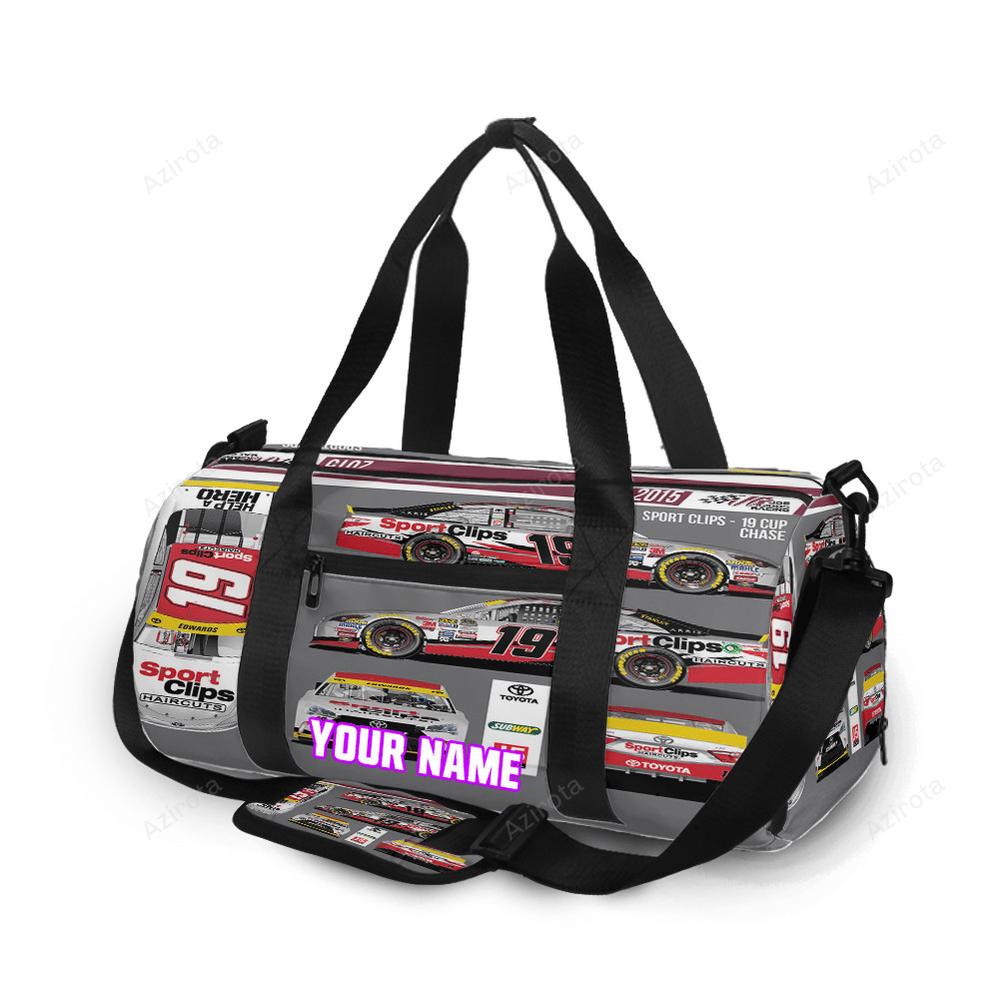 Joe gibbs racing car14 personalized name travel bag gym bag 139 Travel Bag