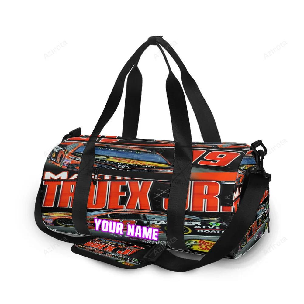 Joe gibbs racing martin truex jr1 personalized name travel bag gym bag 737 Travel Bag