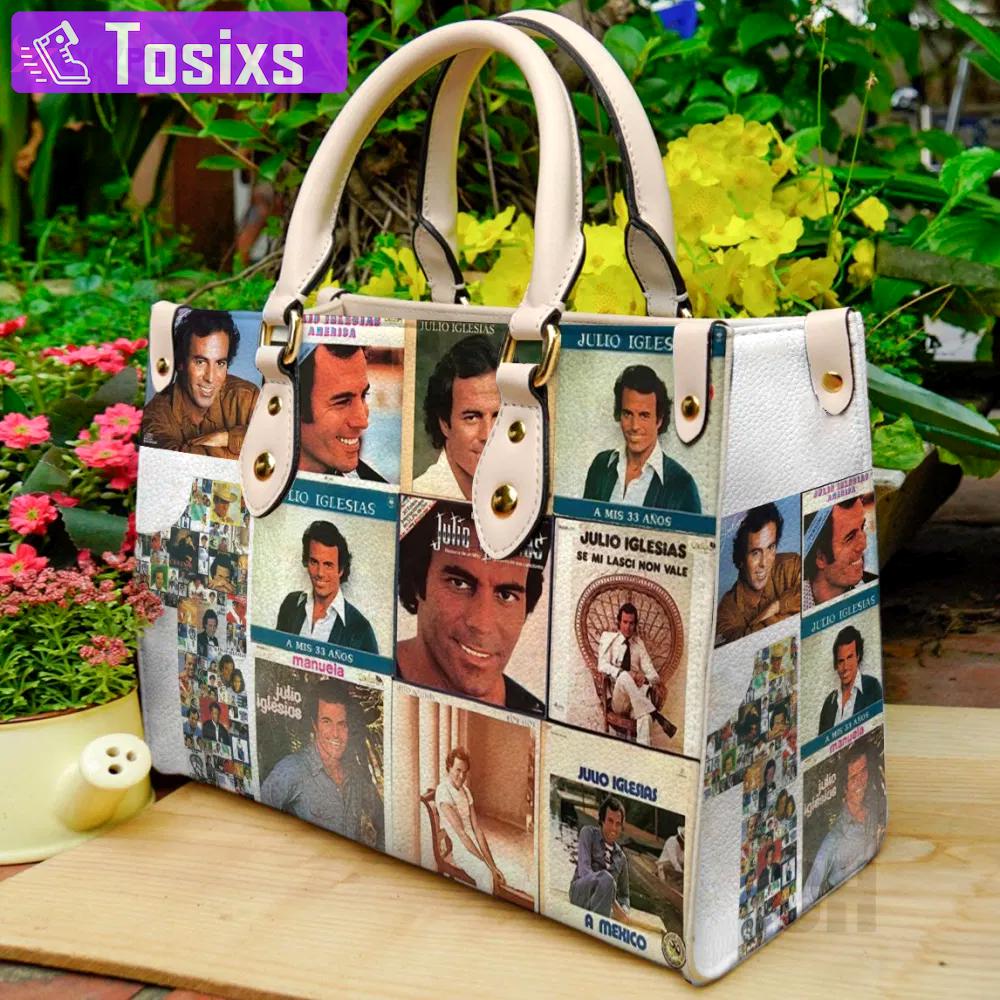 Julio iglesias leather bag for women gift 1180 Women Leather Hand Bag