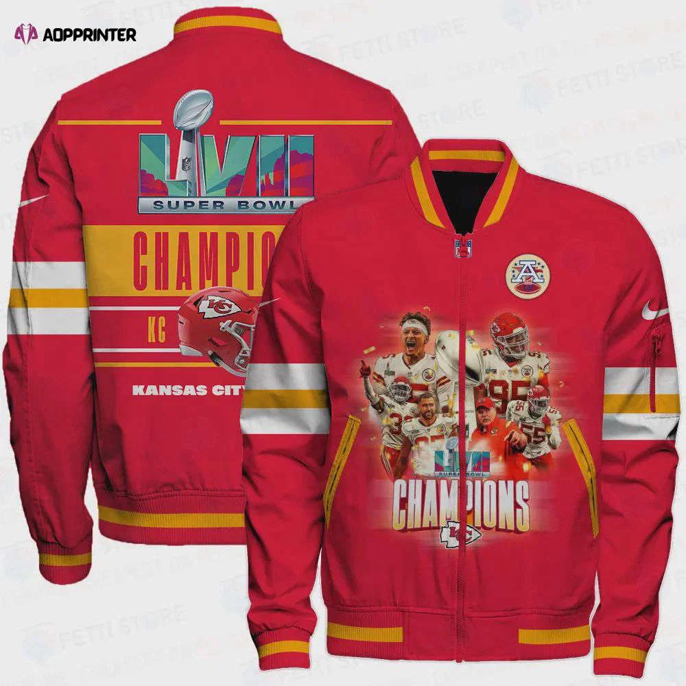 Kansas city chiefs champions national football league 3d bomber jacket Bomber Jacket