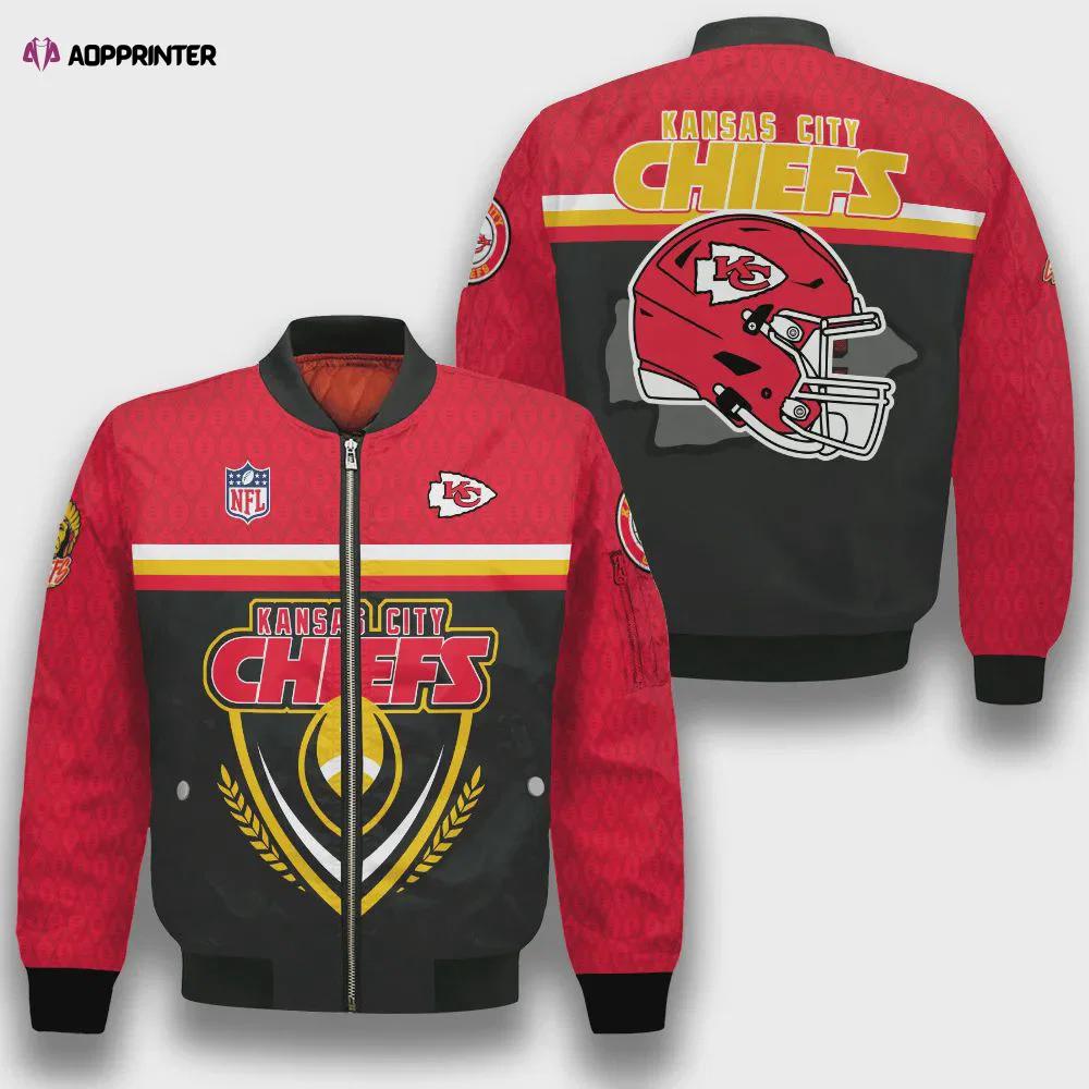 Kansas city chiefs traditional football pattern bomber jacket Bomber Jacket