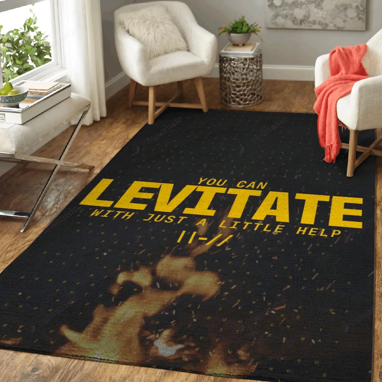 Levitate music art for fans area rug living room carpet rug regtangle carpet floor decor home decor Rectangle Rug