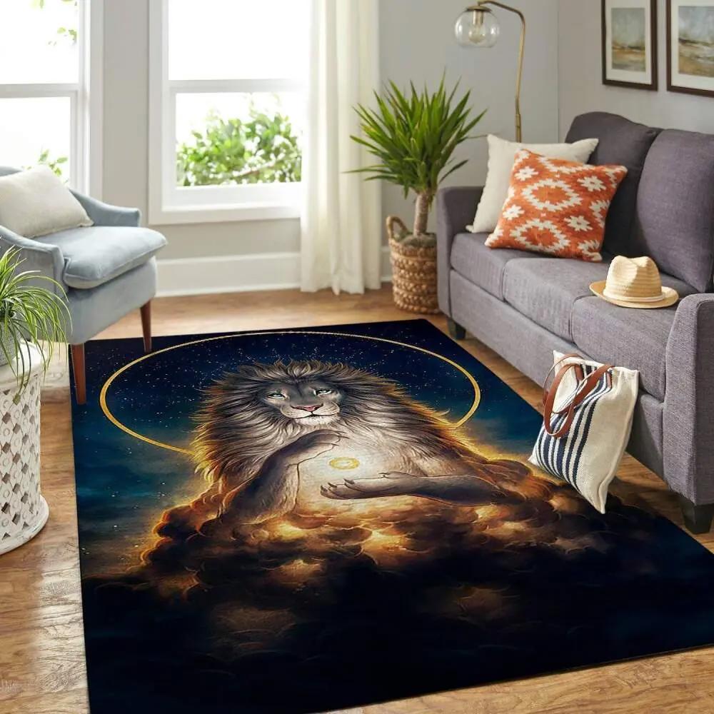 Lion area rug a soul keeper lsk190827 ofd area rug living room carpet rug regtangle carpet floor decor home decor Rectangle Rug