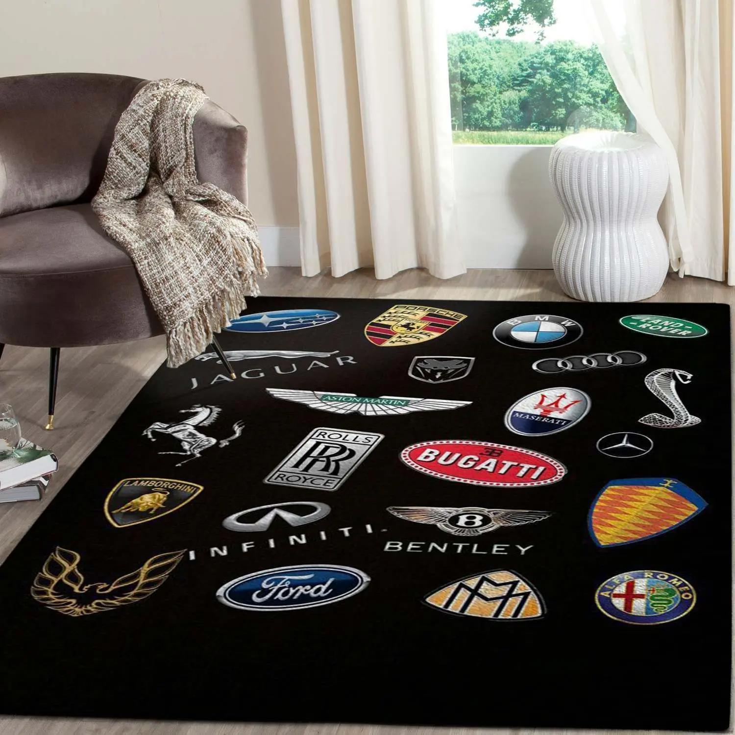 Logo supercars area rugs living room carpet fn161227 rug regtangle carpet floor decor home decor Rectangle Rug