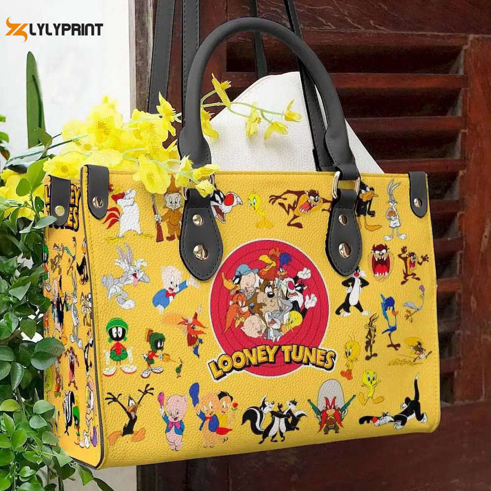 Looney tunes leather handbag gift for women 4350 Women Leather Hand Bag
